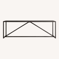 Blu Dot Strut Dark Gray Wood Dining Table