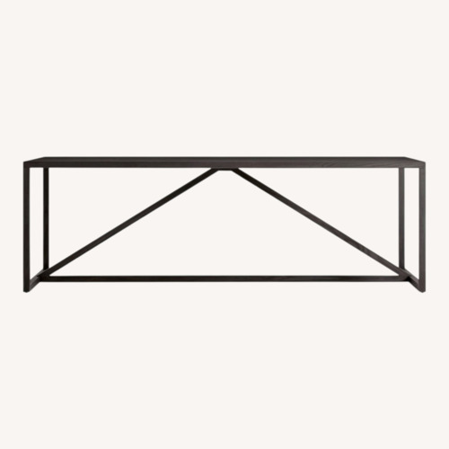 Used Blu Dot Strut Dark Gray Wood Dining Table for sale on AptDeco