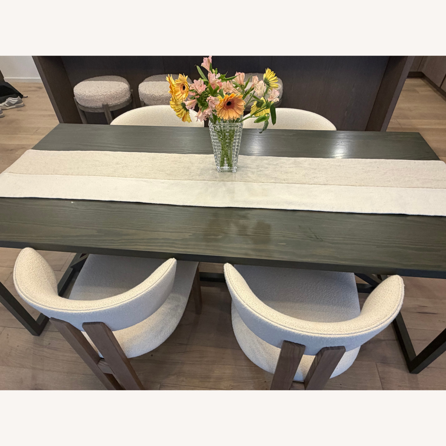Blu Dot Strut Dark Gray Wood Dining Table - image-1