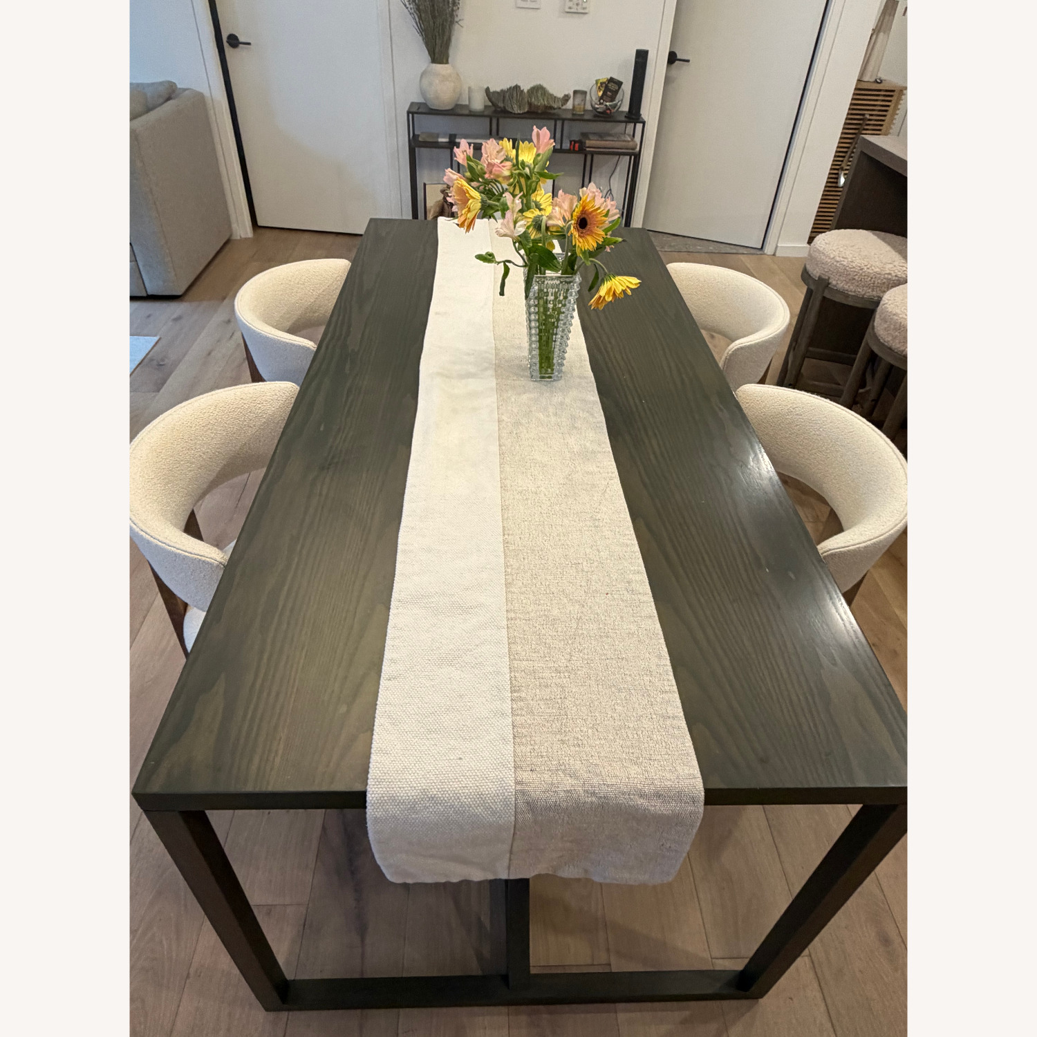 Blu Dot Strut Dark Gray Wood Dining Table - image-5
