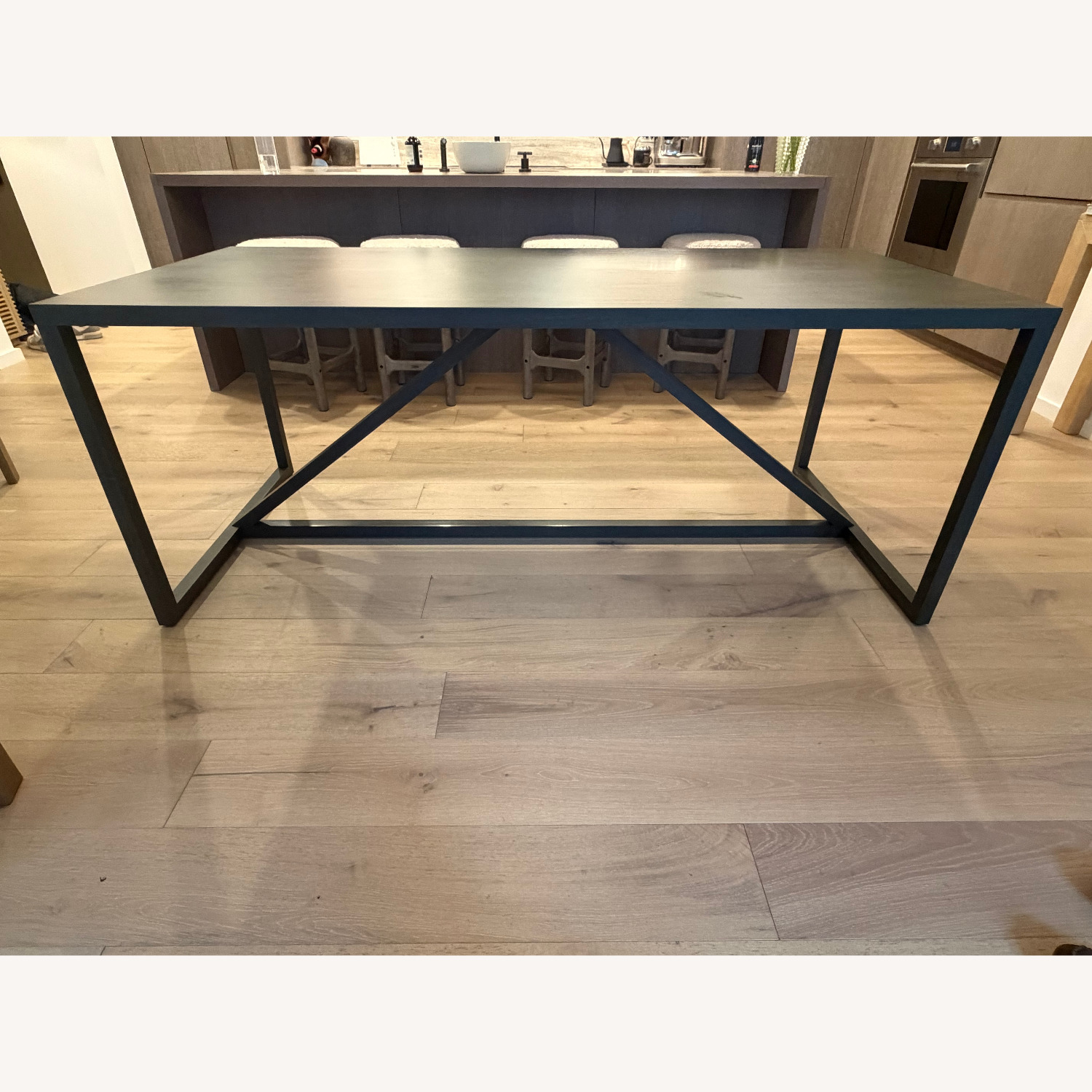 Blu Dot Strut Dark Gray Wood Dining Table - image-3