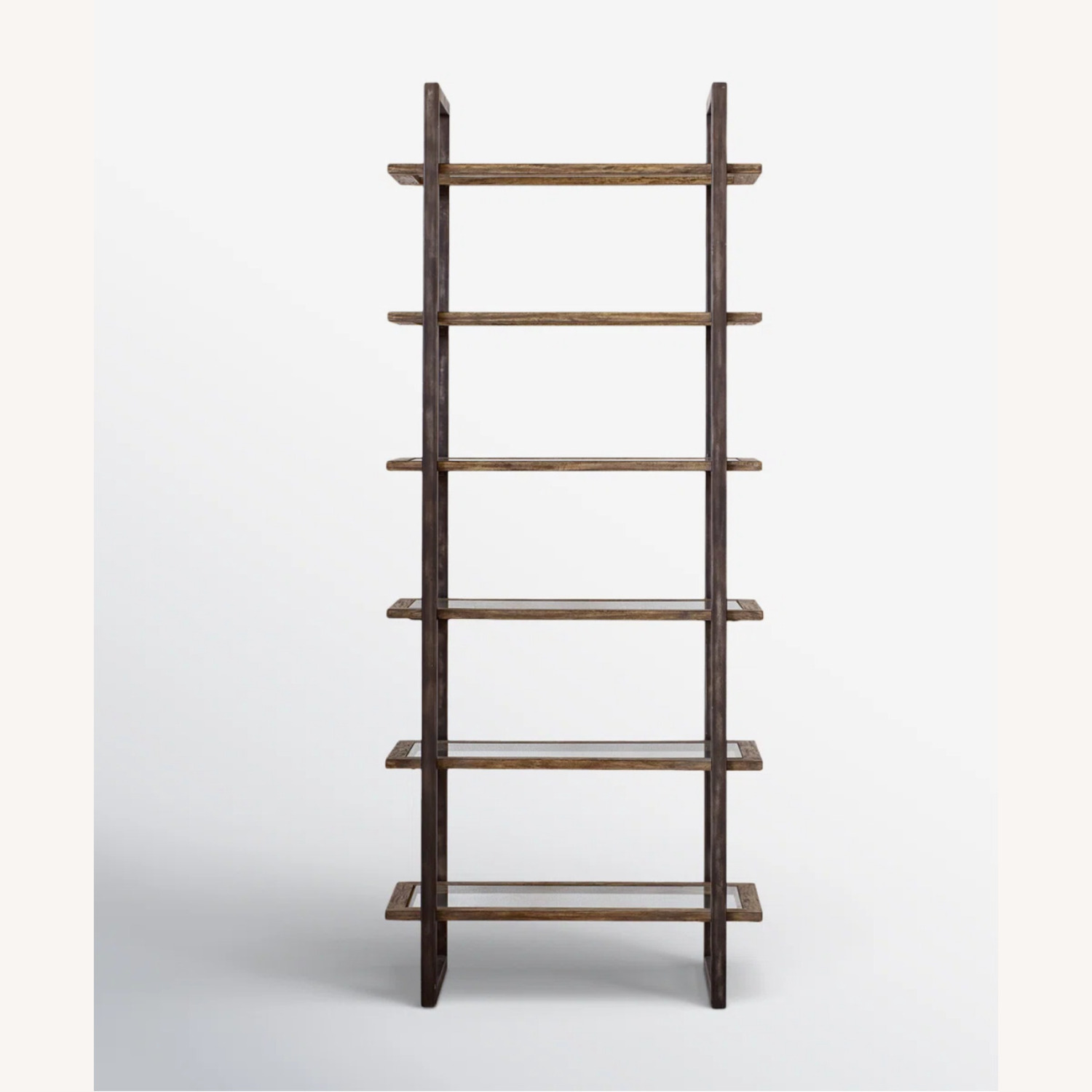 Joss & Main Light Brown Adams Etagere Bookcase - image-1