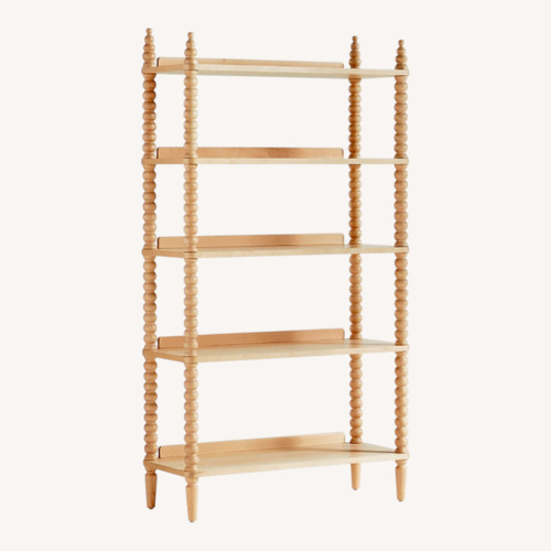 Used Crate & Barrel Jenny Lind Natural Wood Bookcase for sale on AptDeco