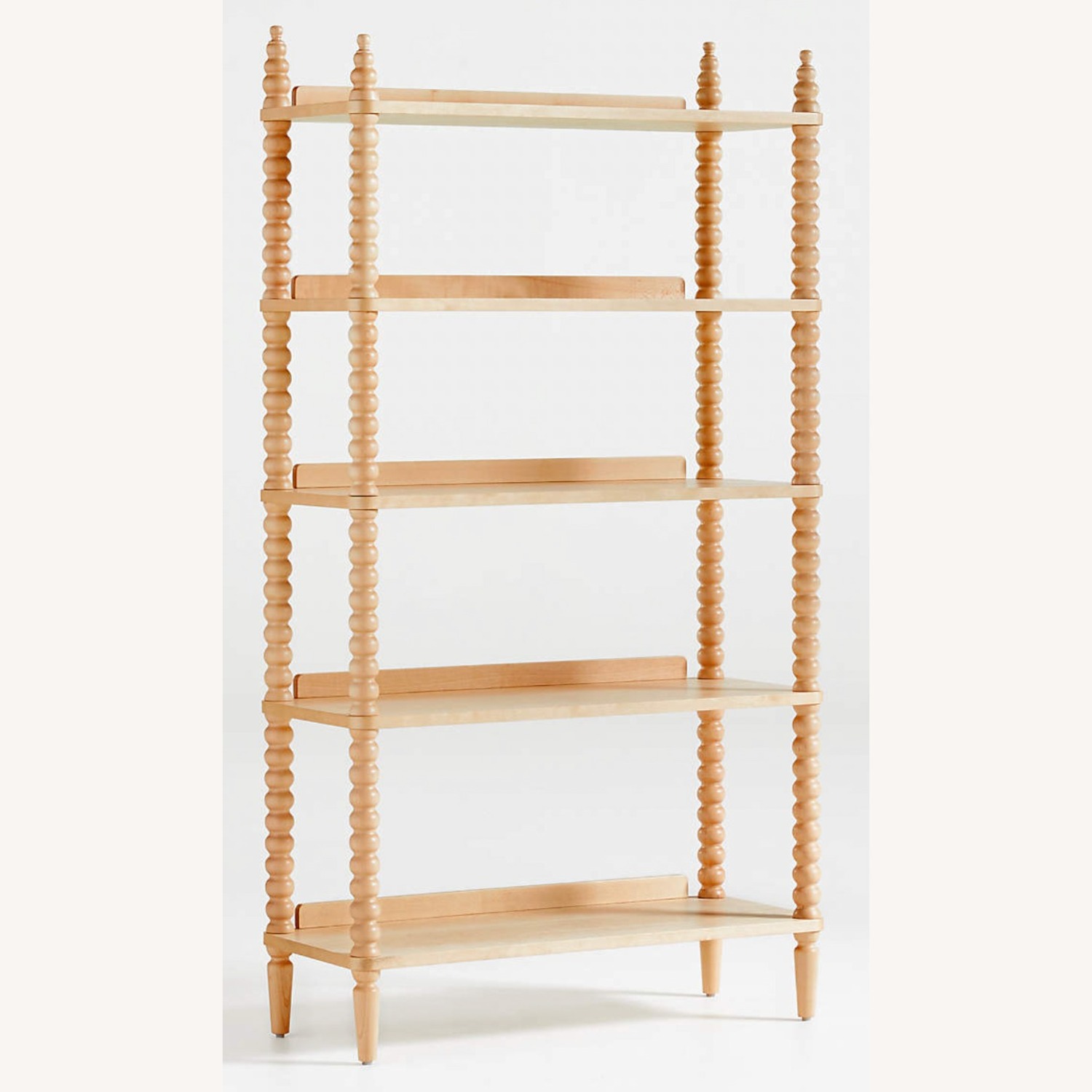 Crate & Barrel Jenny Lind Natural Wood Bookcase - image-1