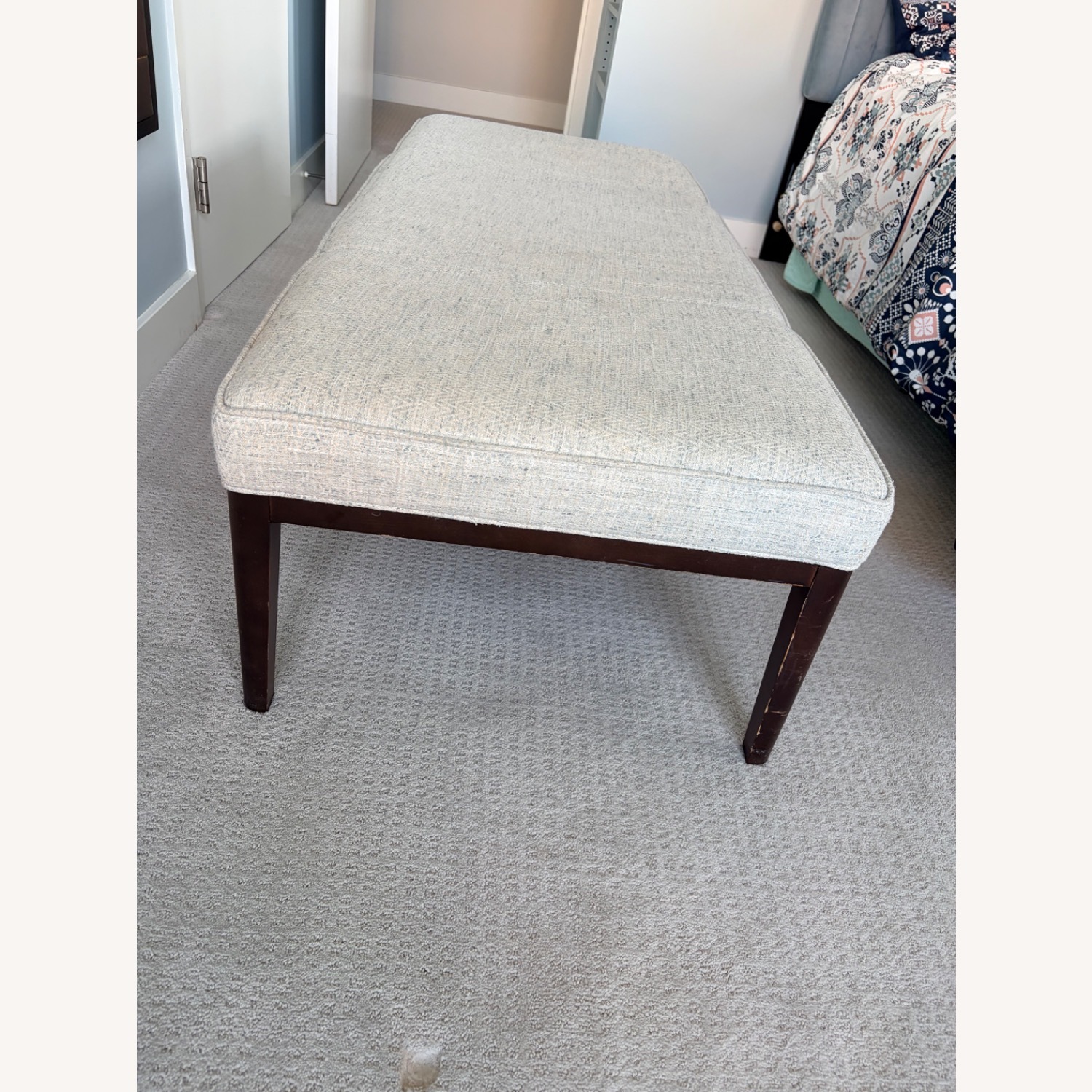 Mitchell Gold + Bob Williams Light Gray Bench - image-6
