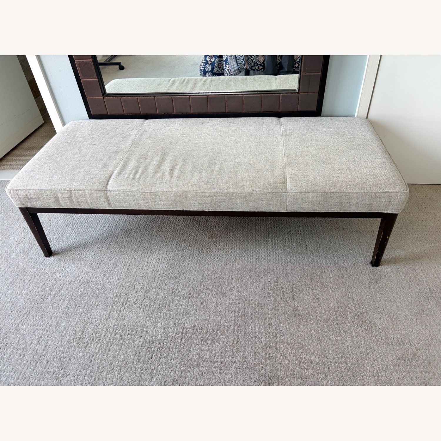 Mitchell Gold + Bob Williams Light Gray Bench - image-5