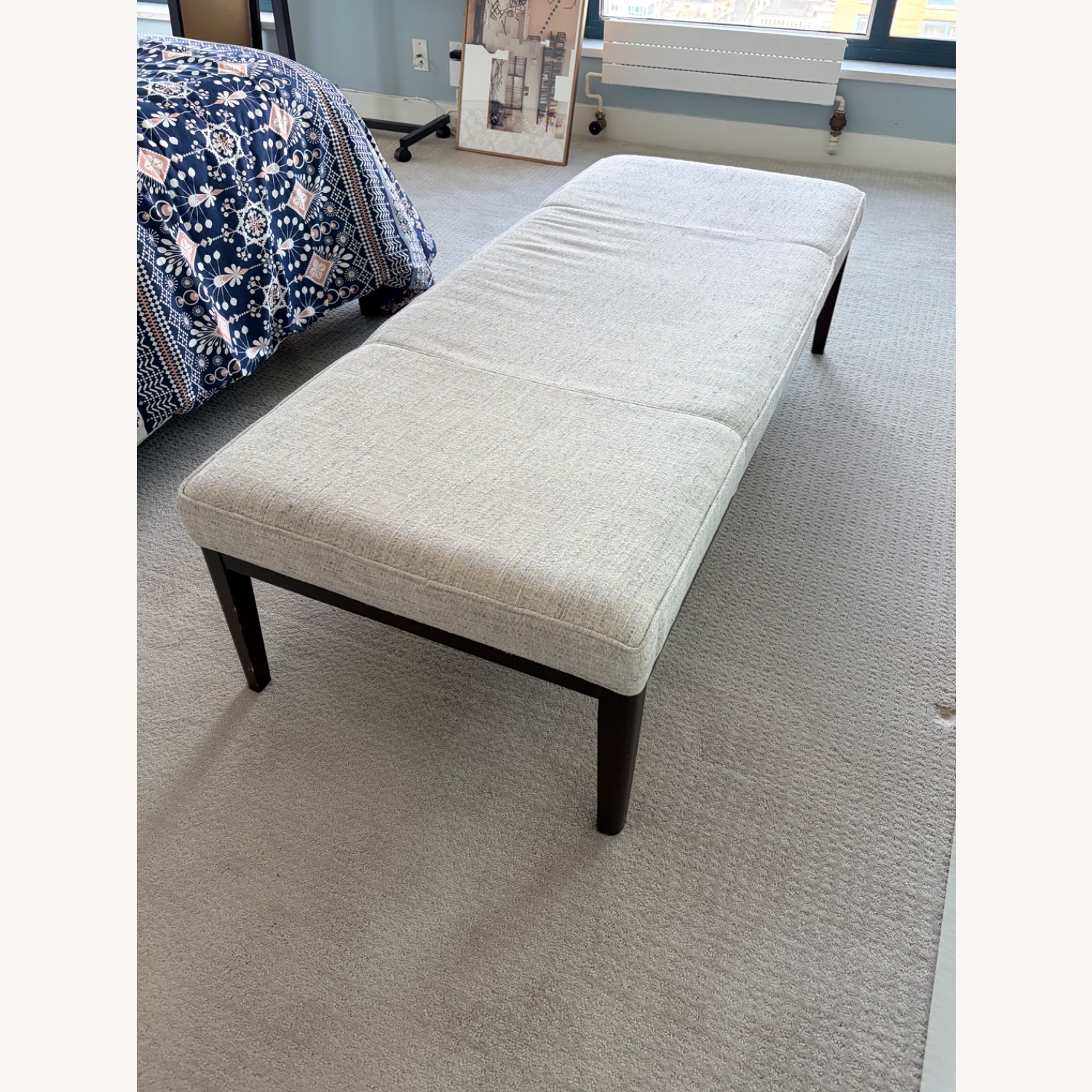 Mitchell Gold + Bob Williams Light Gray Bench - image-3
