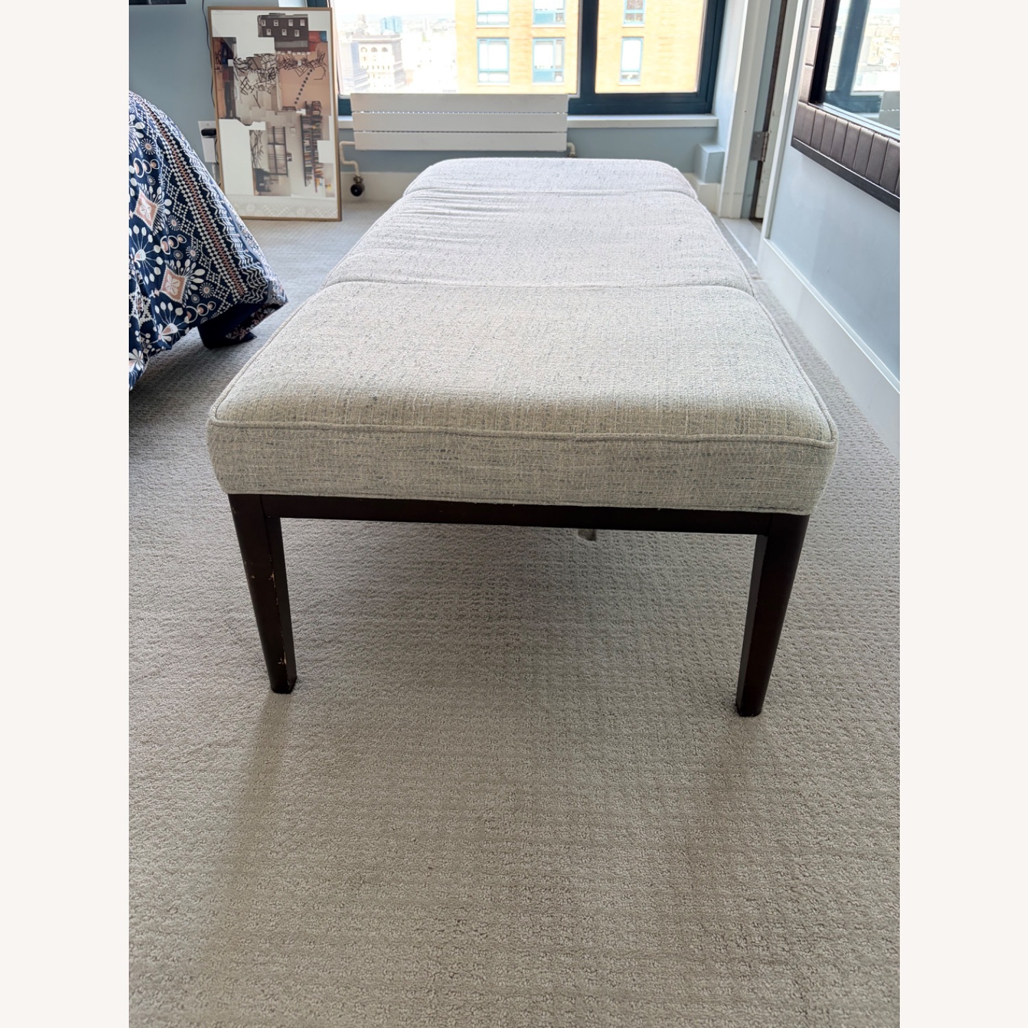 Mitchell Gold + Bob Williams Light Gray Bench - image-4
