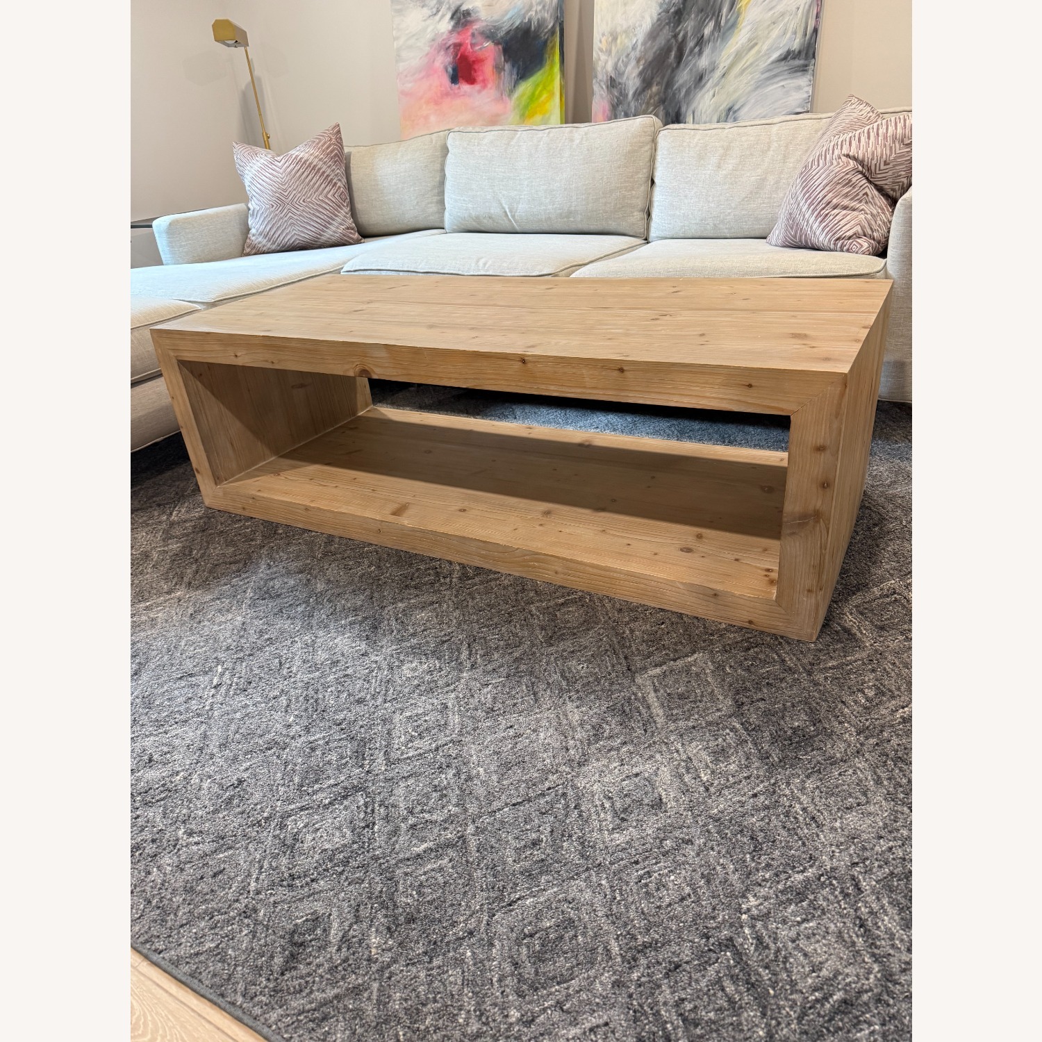 Pottery Barn Folsom Rectangular Coffee Table - image-1