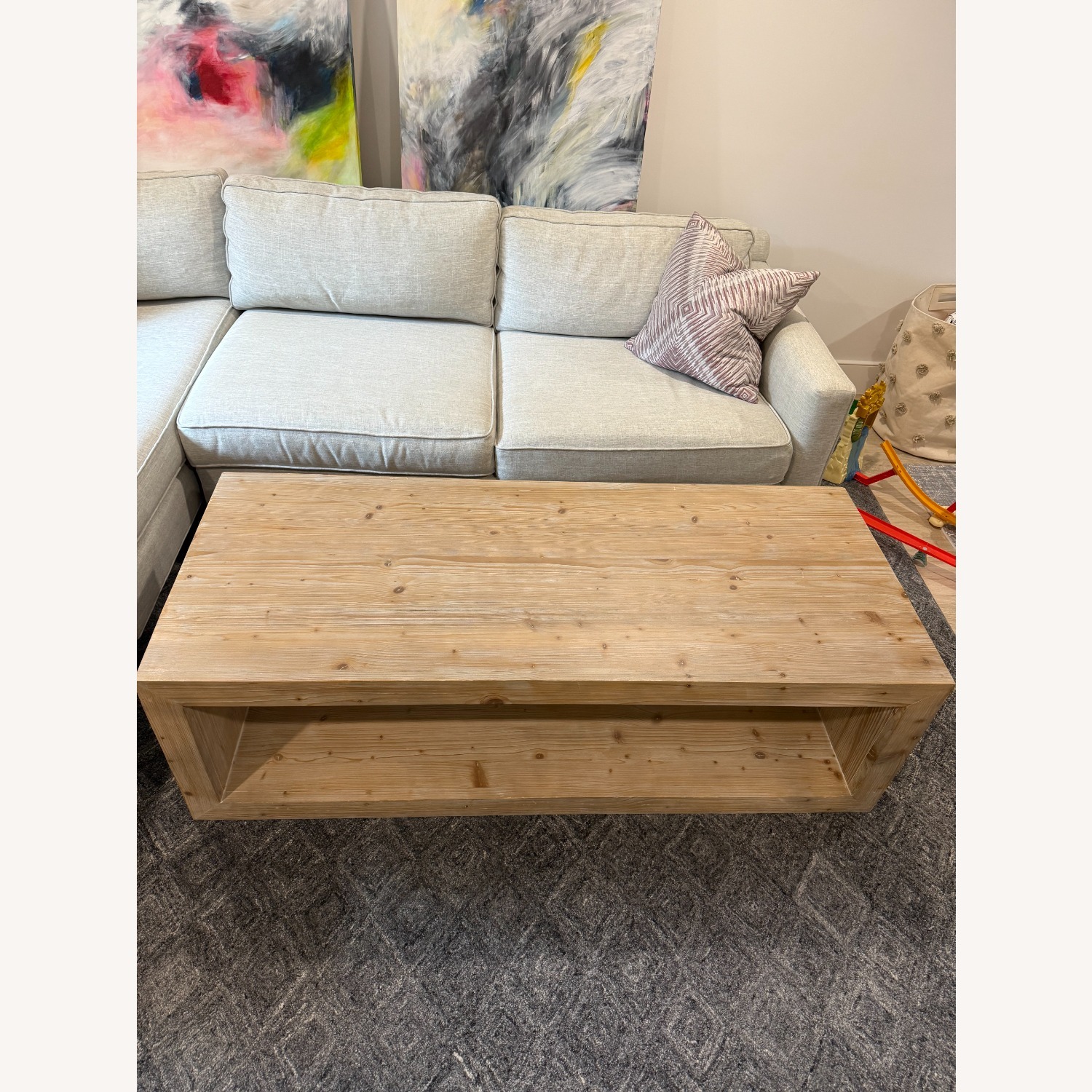 Pottery Barn Folsom Rectangular Coffee Table - image-2