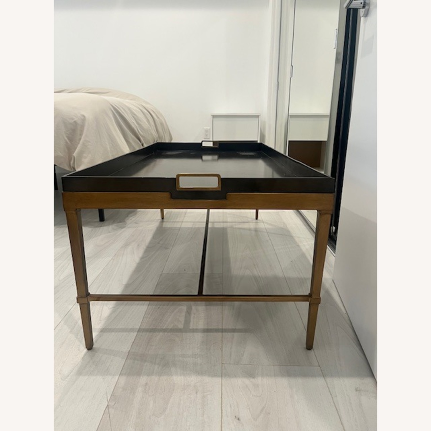 Sherrill Furniture Black Wood Coffee Table - image-3