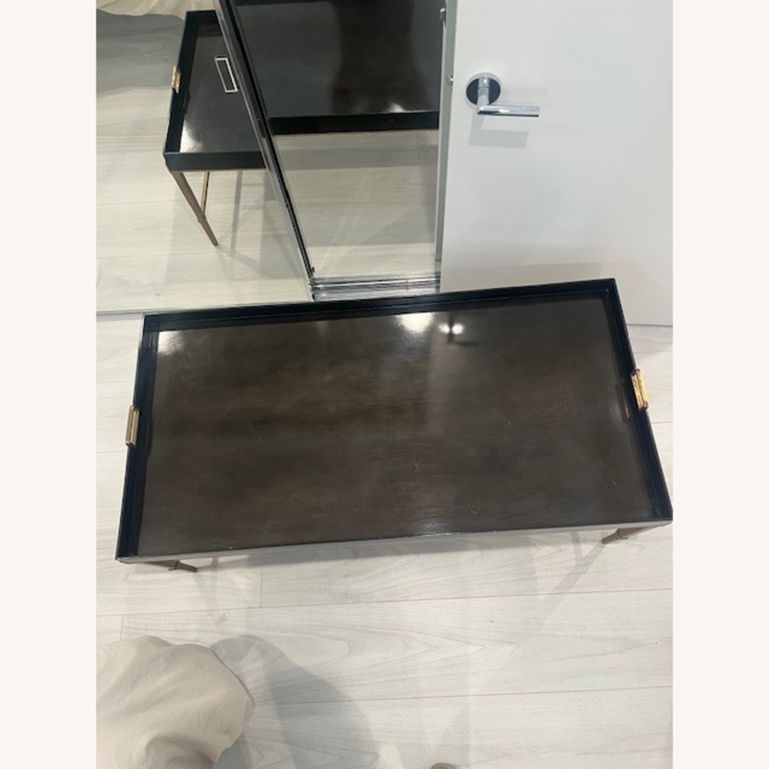 Sherrill Furniture Black Wood Coffee Table - image-2