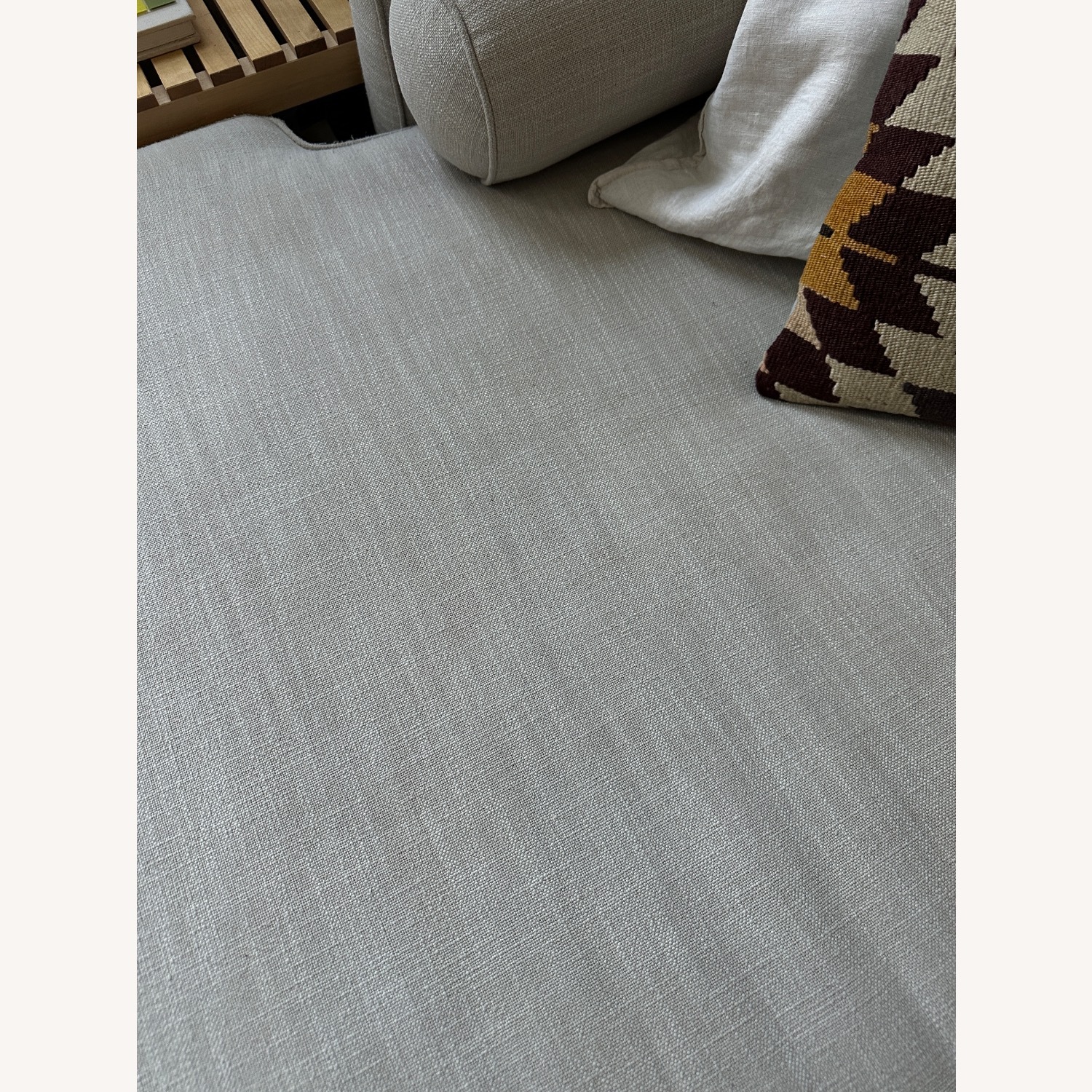 West Elm Monroe Natural Linen 2 Piece Sectional - image-5