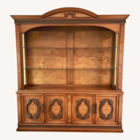 Vintage/antique Light Brown Wood Wall Unit