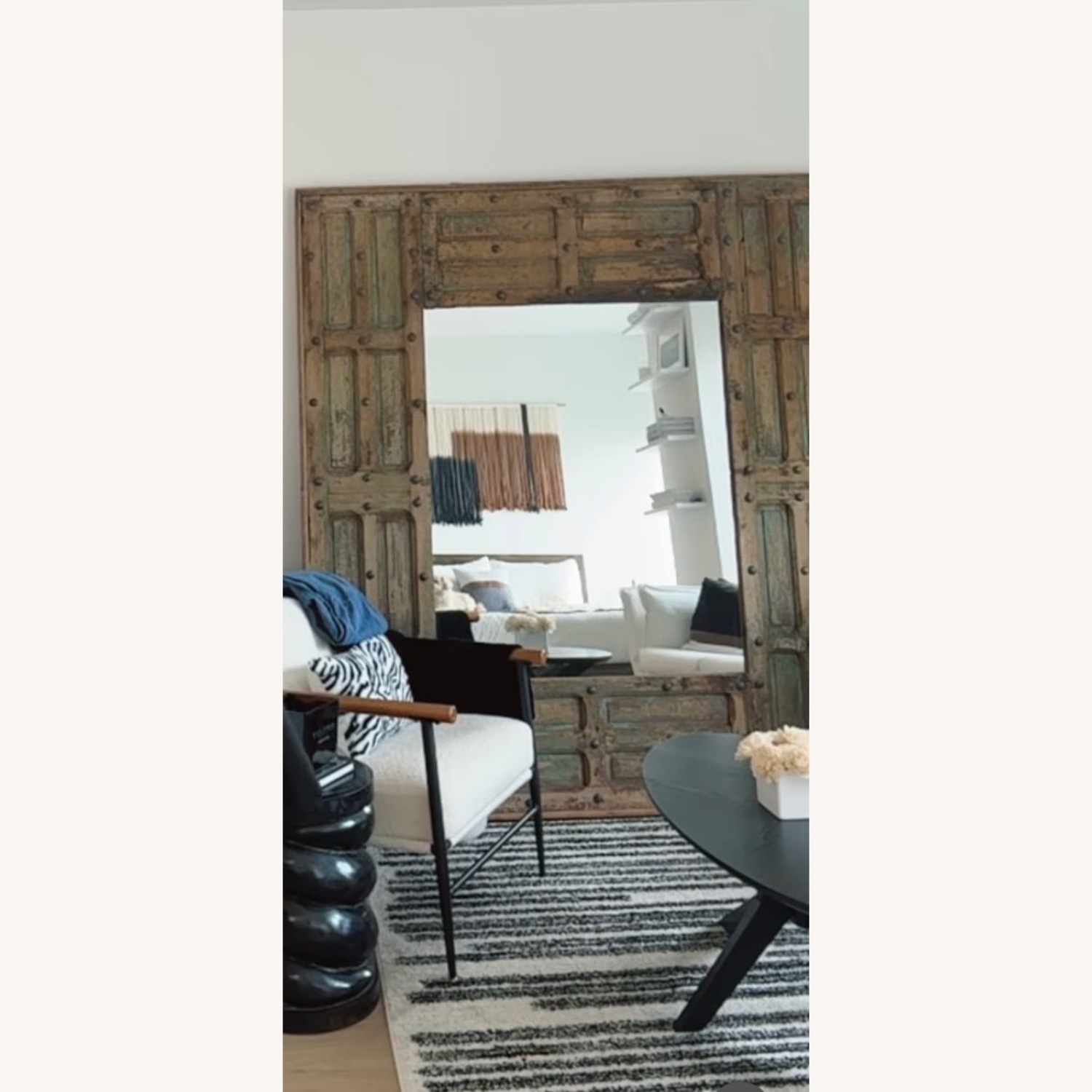 Vintage/Antique Finds Wood Floor Mirror - image-2