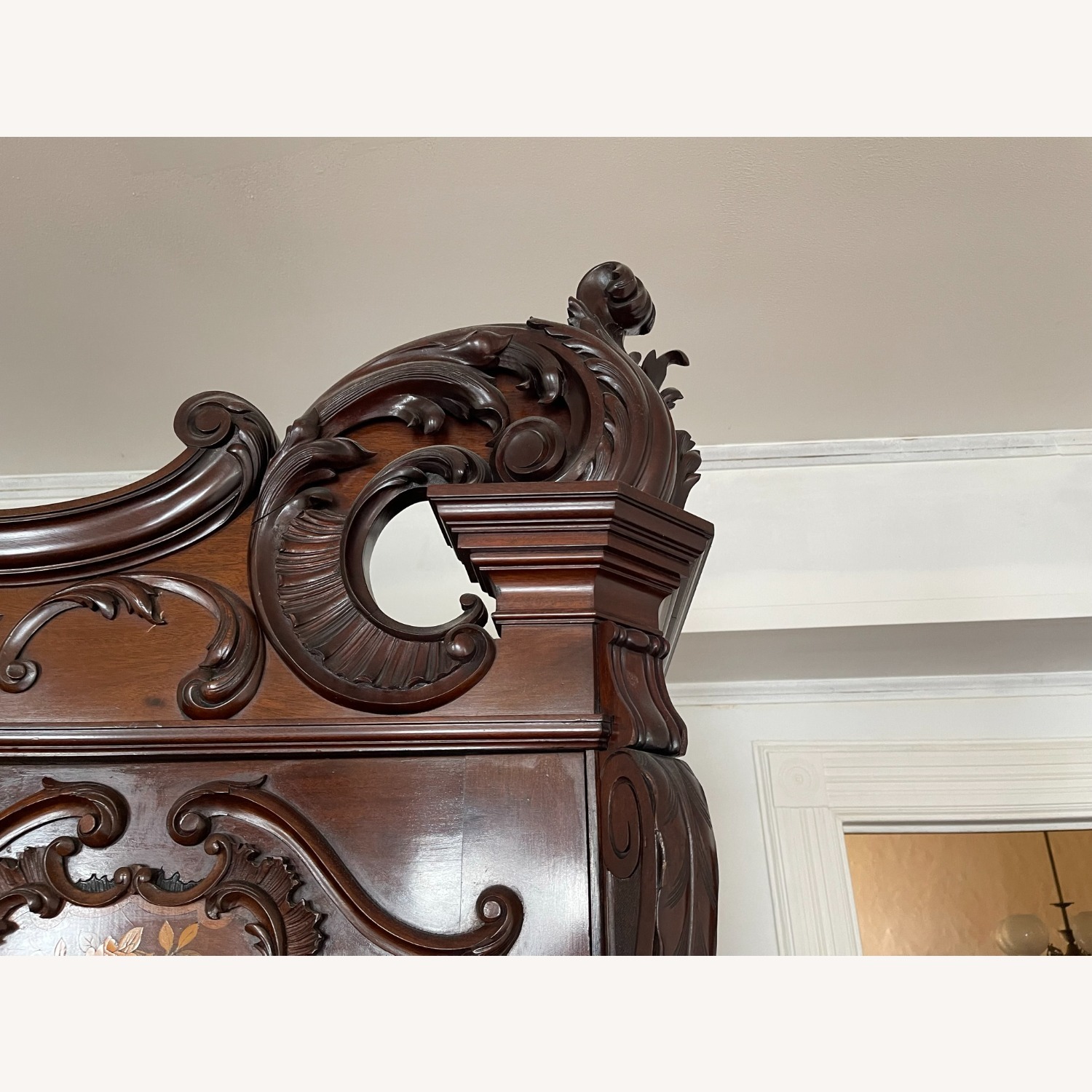 Dark Brown Wood Armoire - image-14