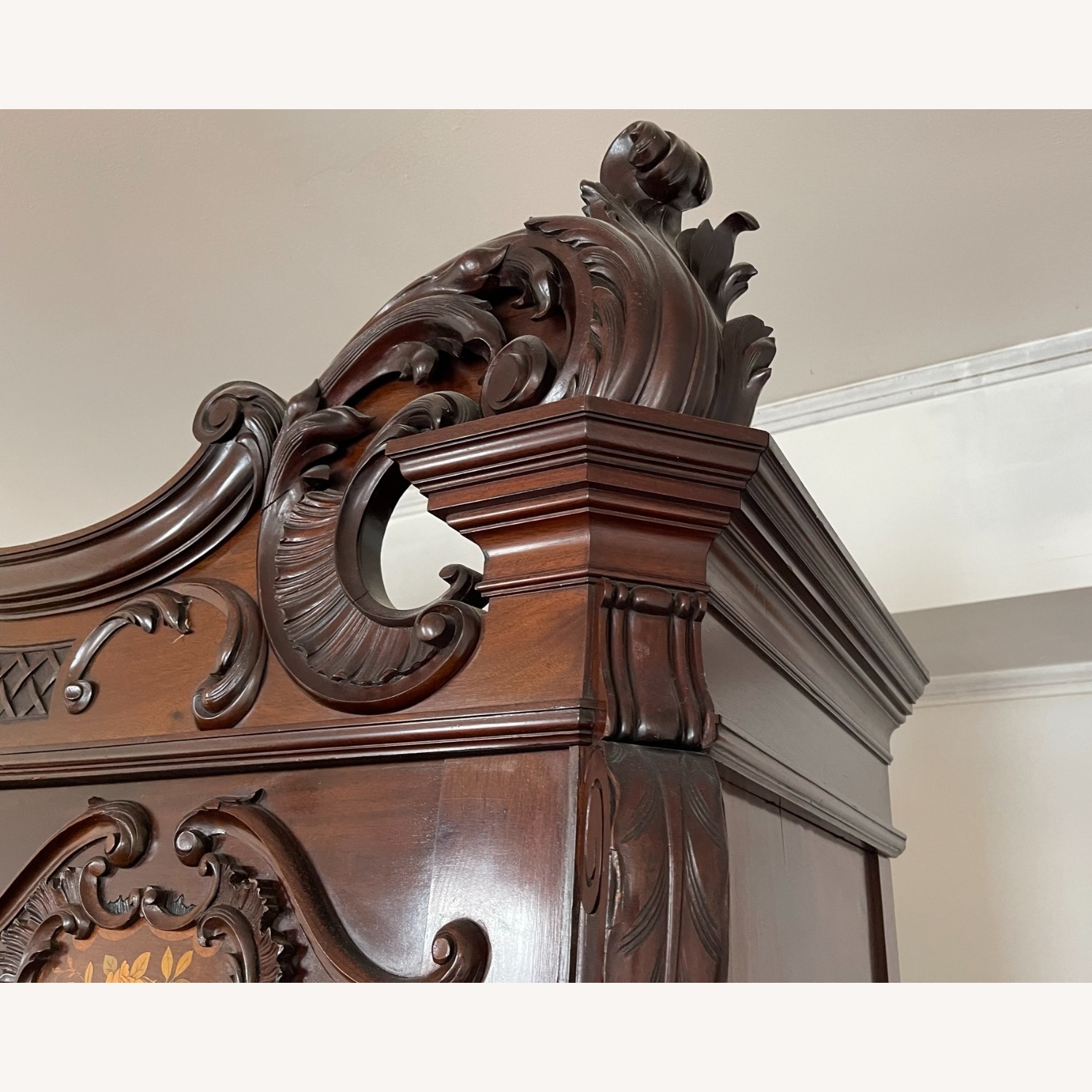 Dark Brown Wood Armoire - image-13