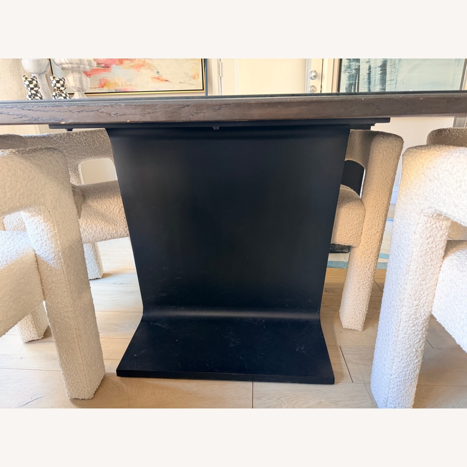 Restoration Hardware I-beam Black Dining Table - image-4