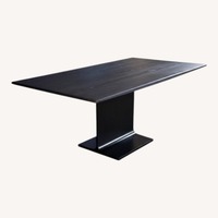 Restoration Hardware I-beam Black Dining Table