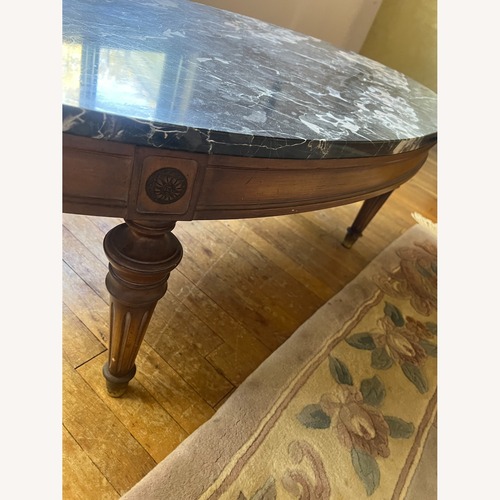 Used Vintage/Antique Finds Black Marble Coffee Table for sale on AptDeco