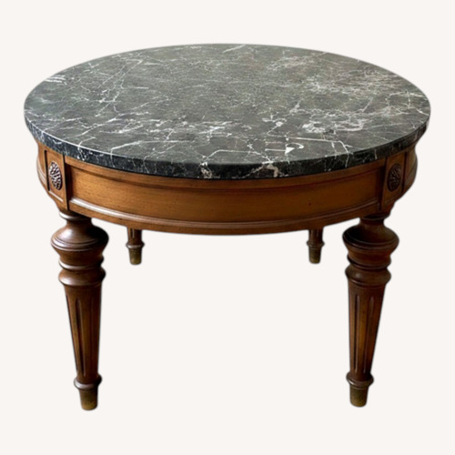 Used Vintage/Antique Finds Black Marble Coffee Table for sale on AptDeco