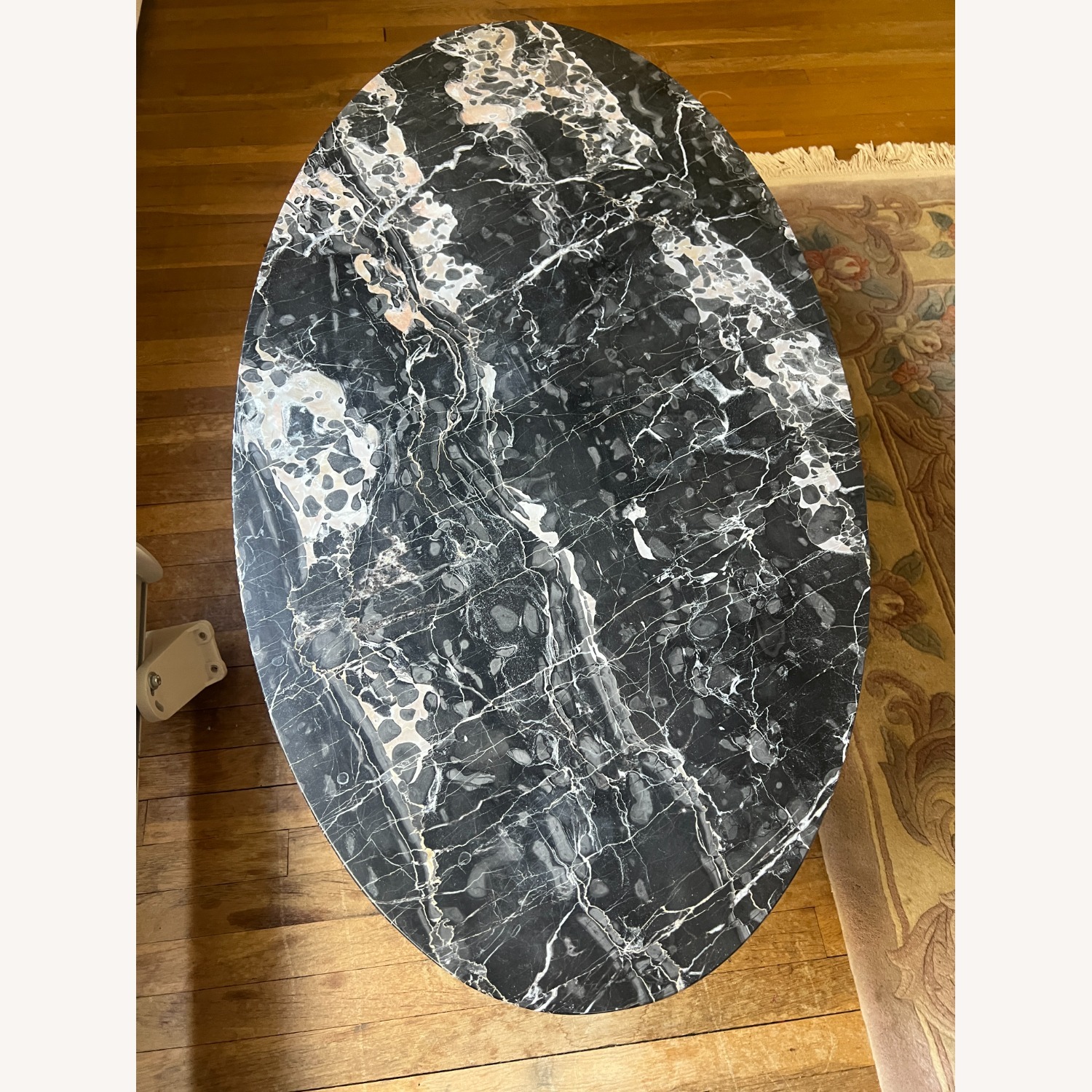 Vintage/Antique Finds Black Marble Coffee Table - image-2