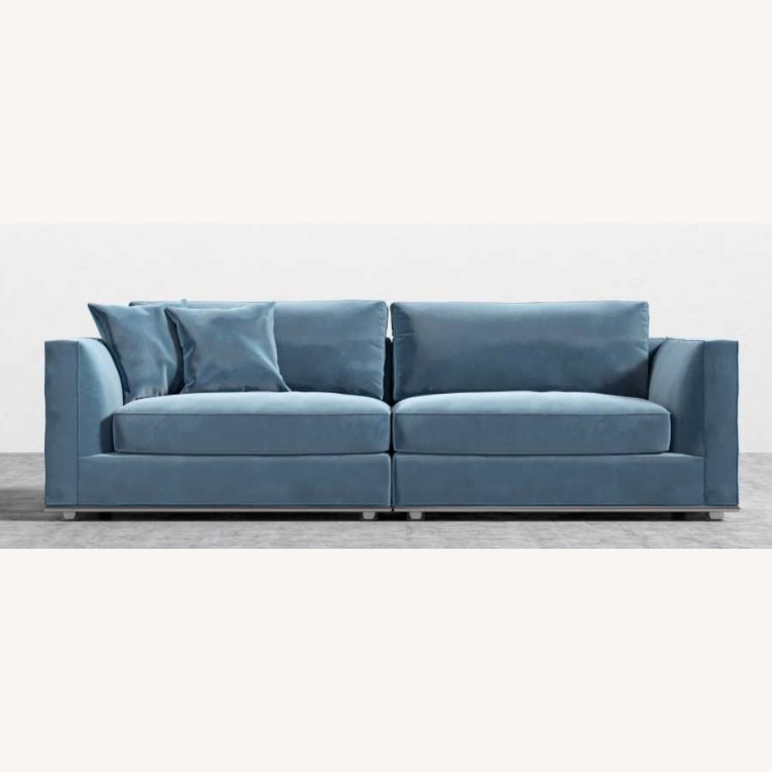 Rove Concepts Milo  Blue Velvet 2 Piece Sectional - image-5