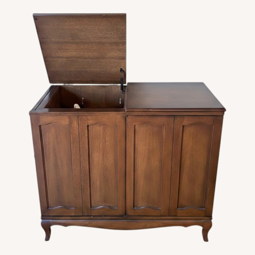 Used Vintage/Antique Finds Dark Brown  Media Storage for sale on AptDeco