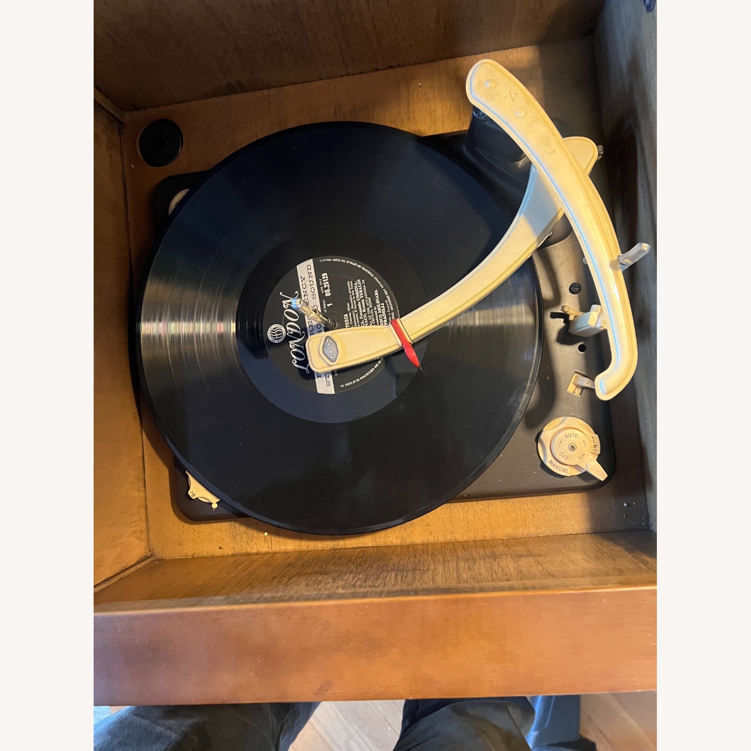 Vintage/Antique Finds Dark Brown  Media Storage - image-9