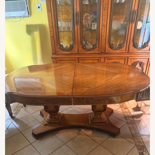 Used Vintage/Antique Finds Light Brown Dining Table for sale on AptDeco