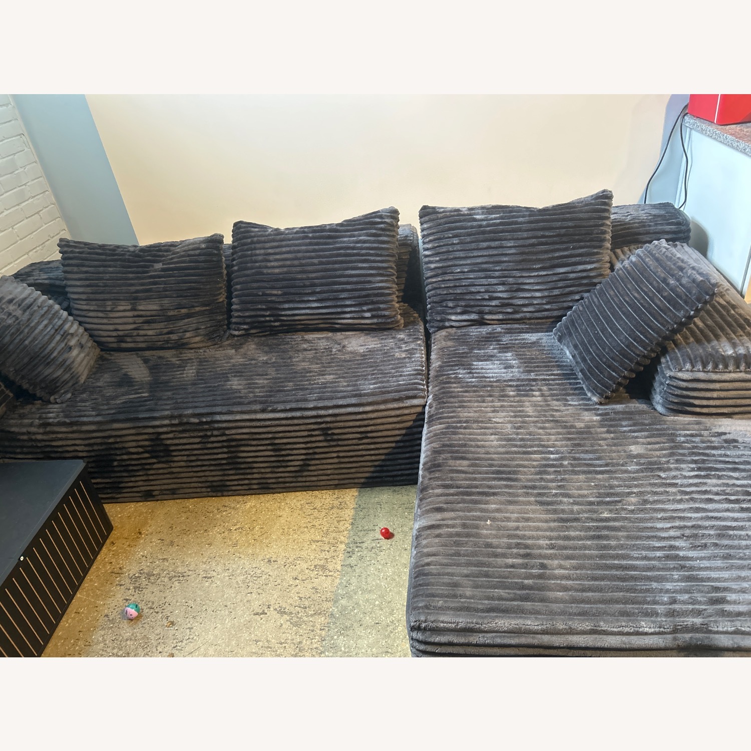 Dark Gray 2 Piece Sectional - image-4