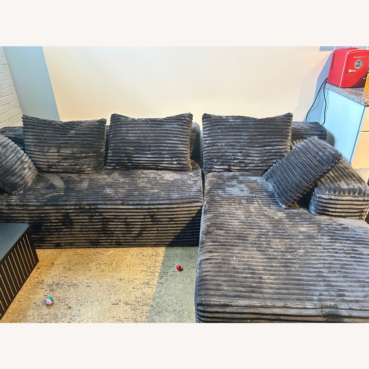 Dark Gray 2 Piece Sectional - image-5