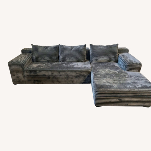 Used Dark Gray 2 Piece Sectional for sale on AptDeco