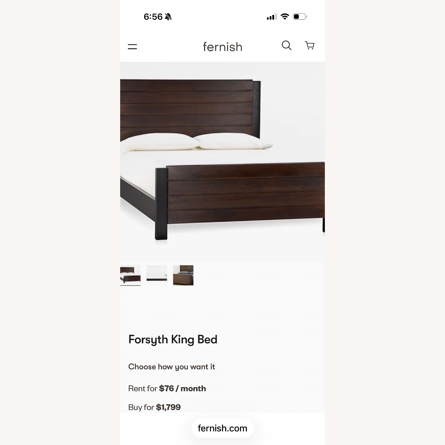 Crate & Barrel Forsyth Wood Queen Bed - image-2