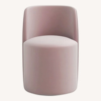 ABC Carpet and Home Jessa Swivel Chair Amethyst Purple Velvet