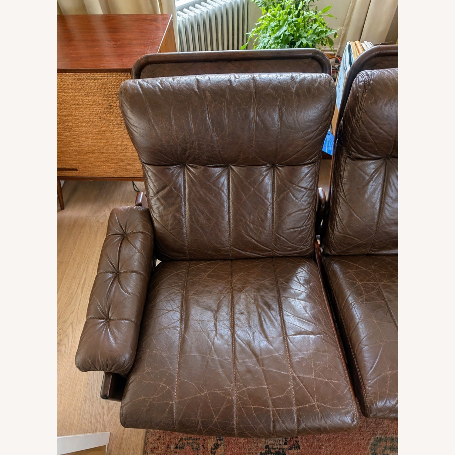 Danish Modular Leather Sofa by Skippers Møbler  - image-6