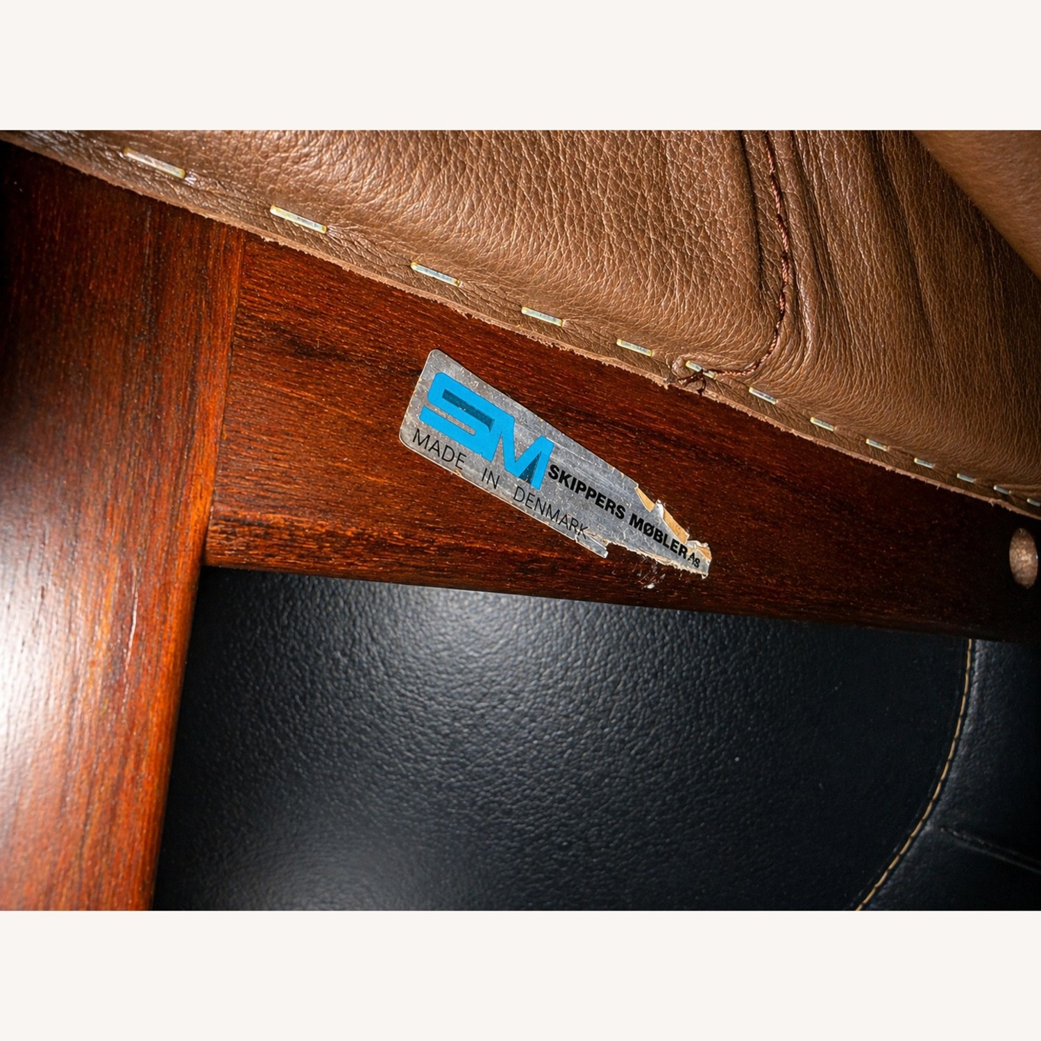 Danish Modular Leather Sofa by Skippers Møbler  - image-4