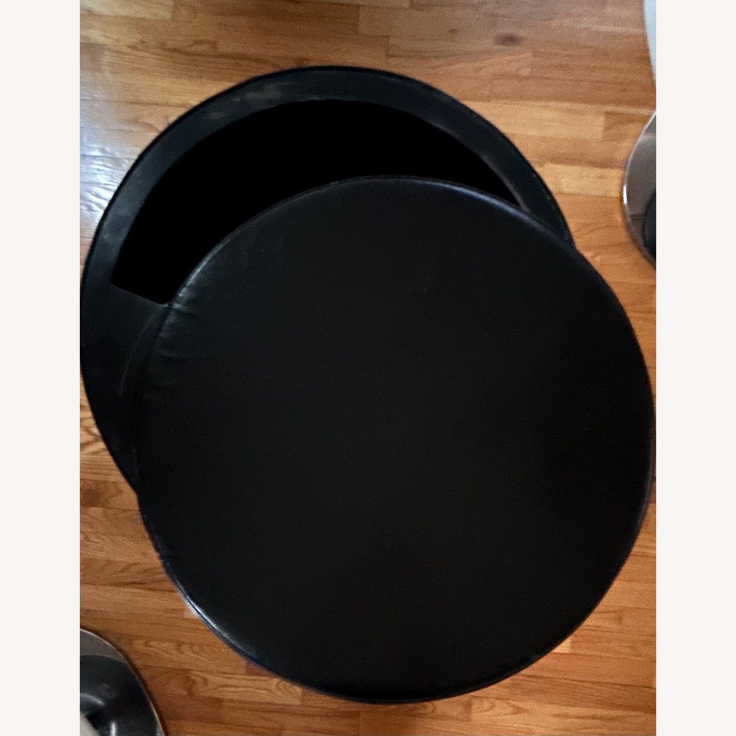 Black Leather Coffee Table - image-3