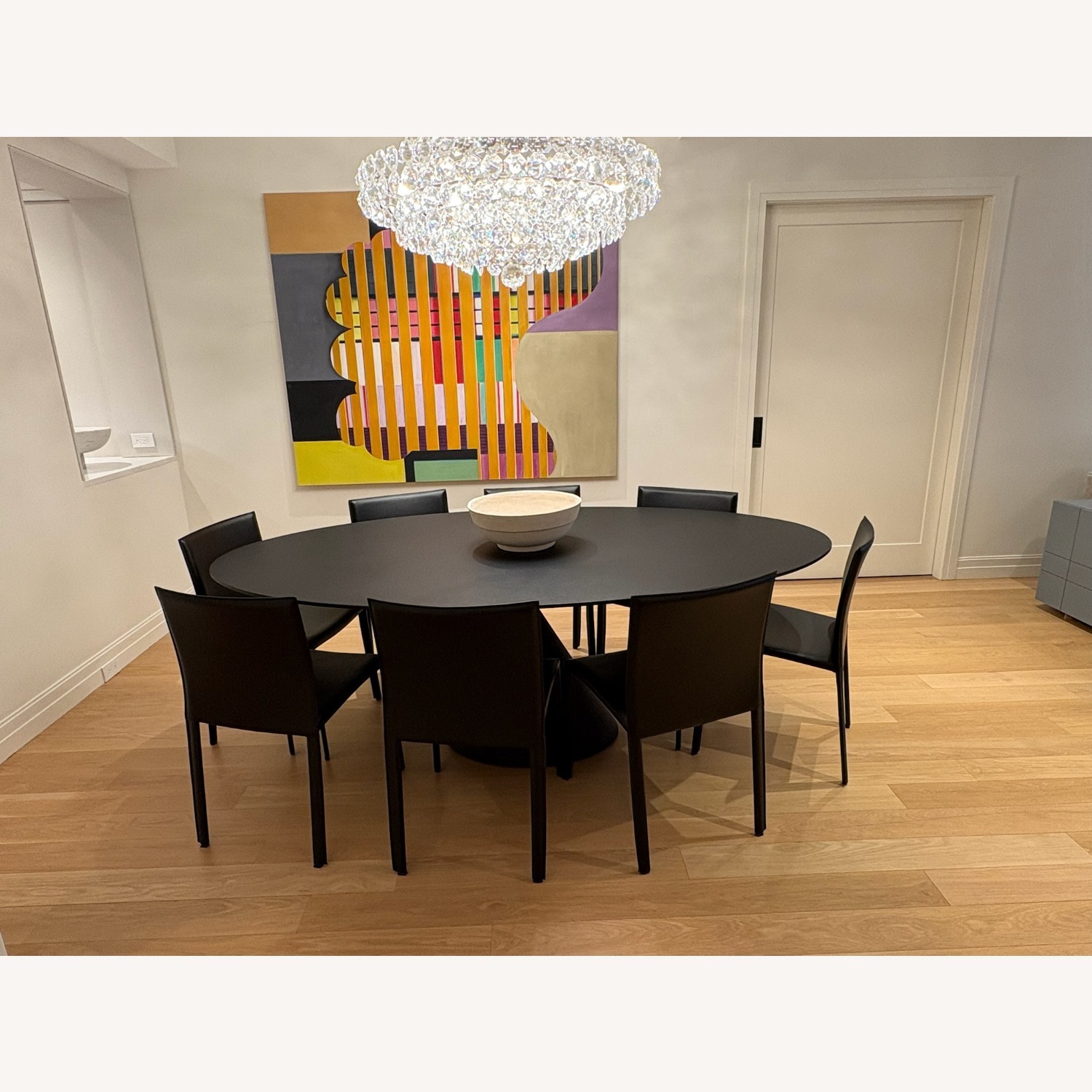 EQ3 Acel Black Leather Dining Chairs - image-3