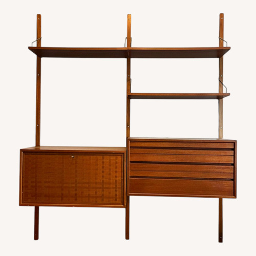Used 1960s Poul Cadovius Teak Wall Unit for sale on AptDeco