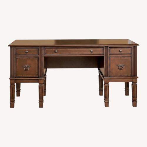 Used Ashley Furniture Hamlyn Medium Brown Wood Desk for sale on AptDeco