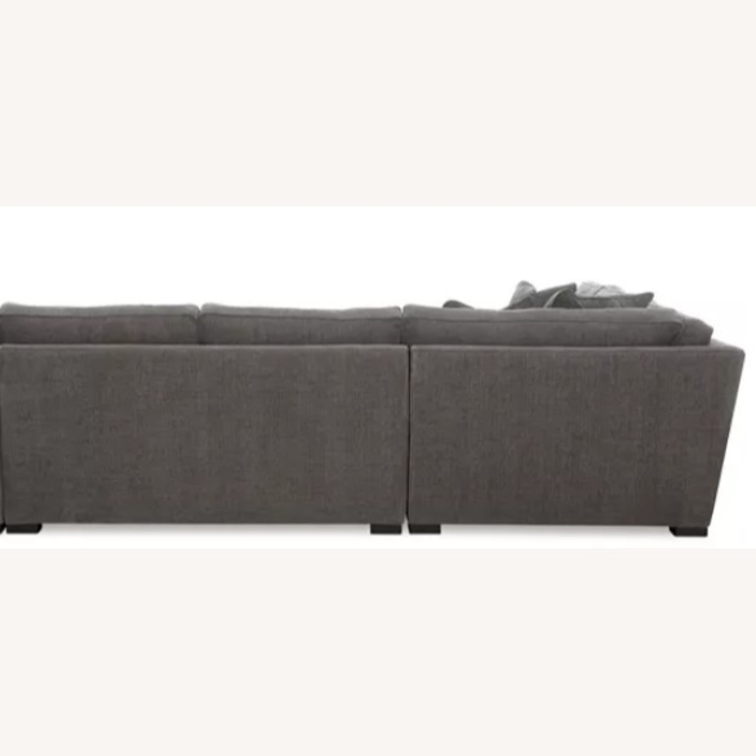 Macy's Dark Gray Fabric 3+ Piece Sectional - image-5
