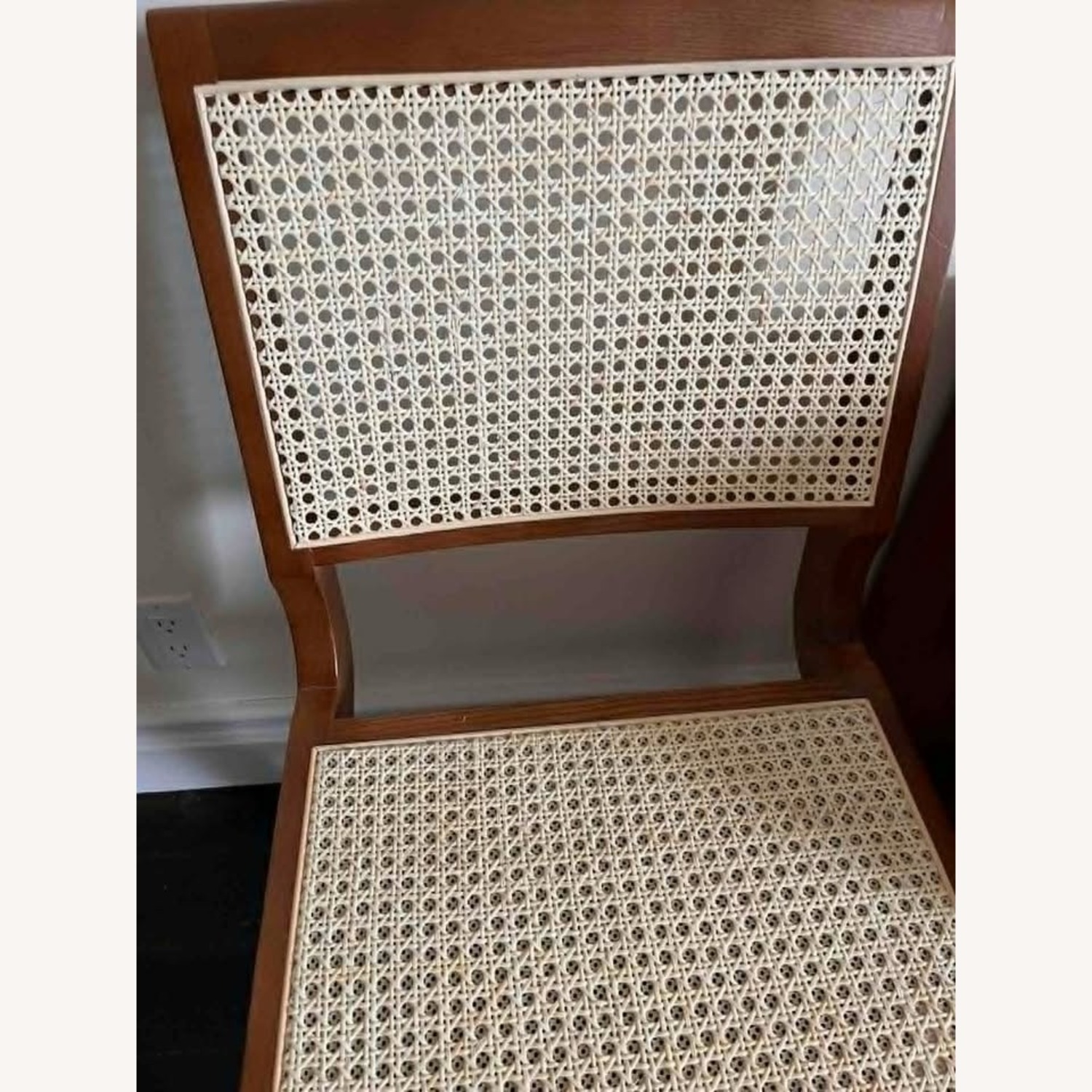 Dark Brown Wood Dining Chairs - image-3