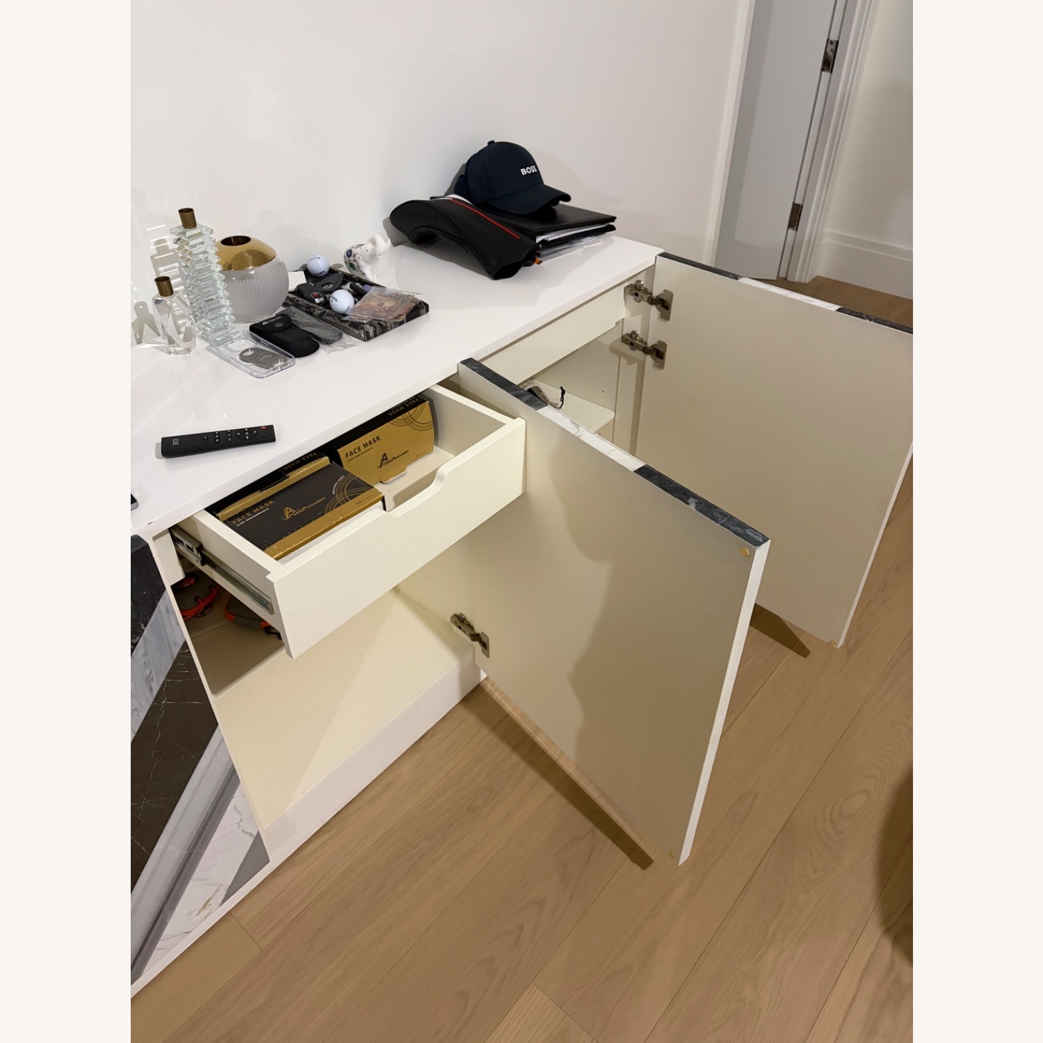 CB2 White Wood Sideboard - image-2