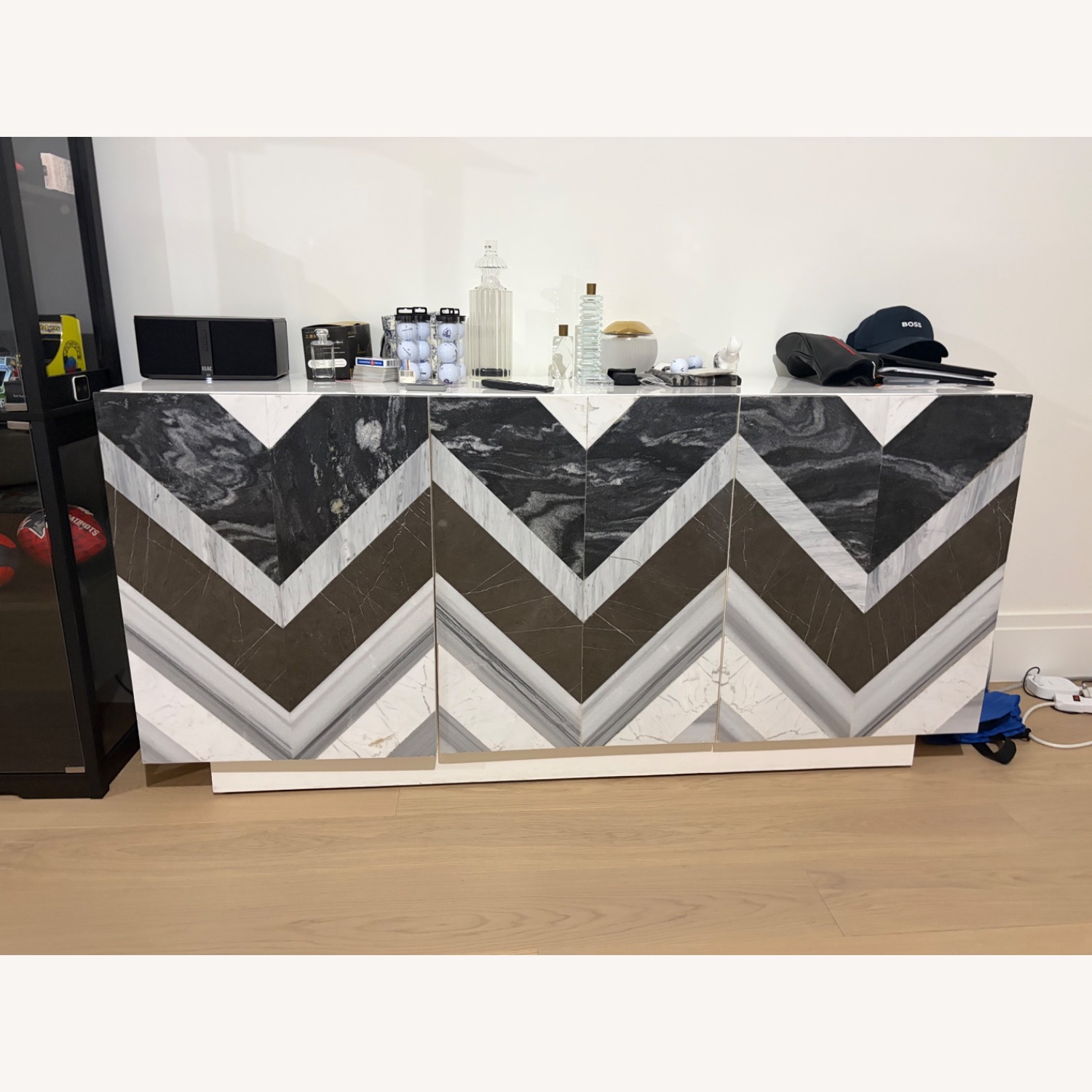 CB2 White Wood Sideboard - image-1