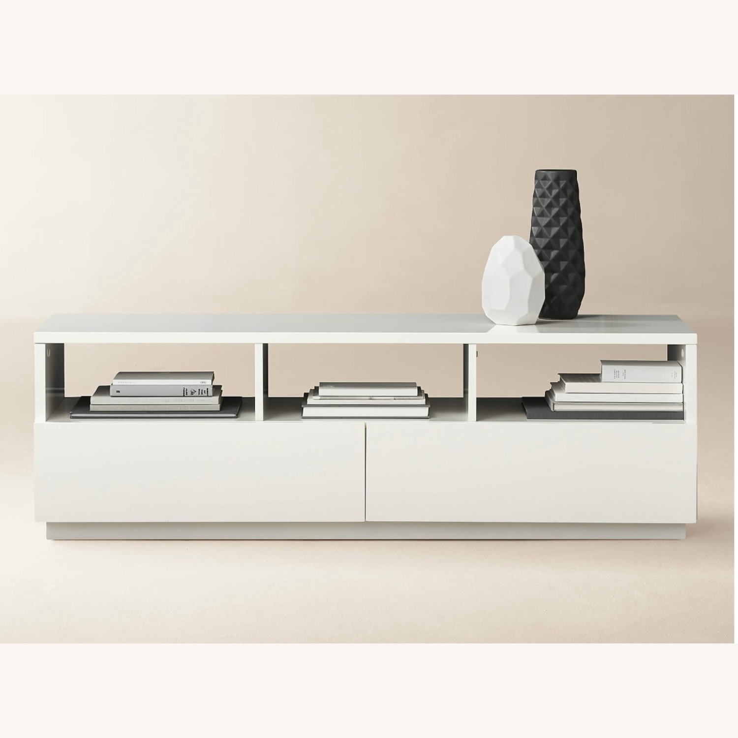 CB2 Chill White Media Storage - image-1