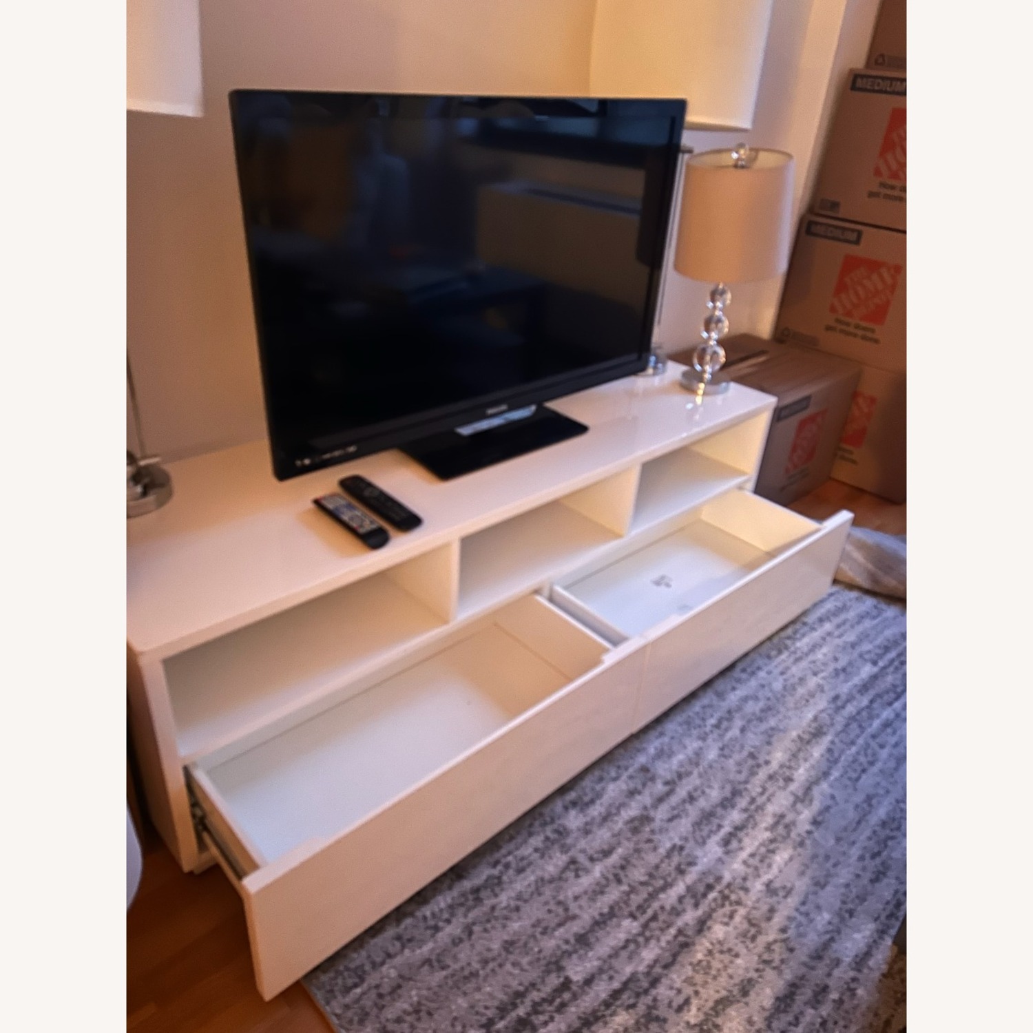 CB2 Chill White Media Storage - image-6