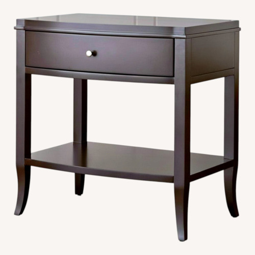 Used Crate & Barrel Colette Espresso Nightstand for sale on AptDeco