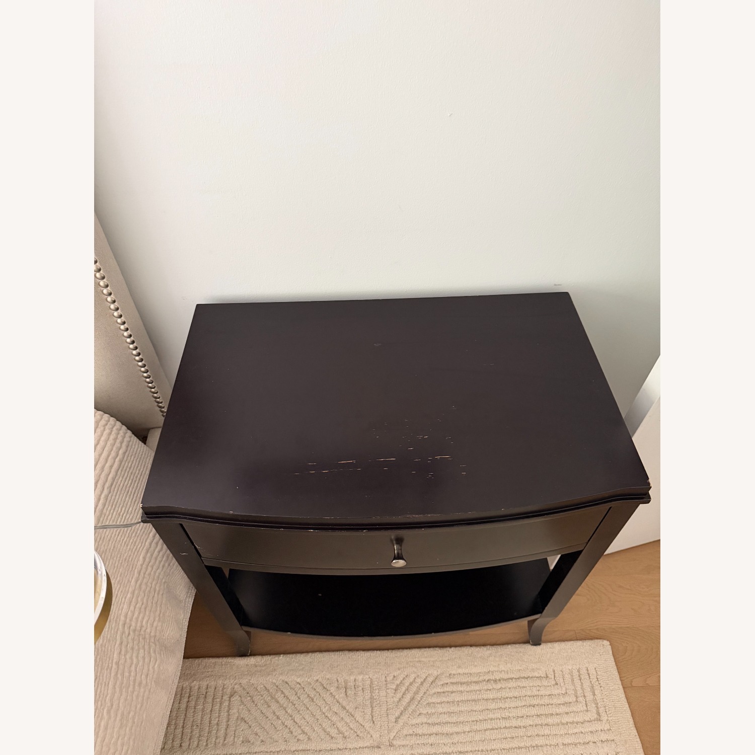 Crate & Barrel Colette Espresso Nightstand - image-4