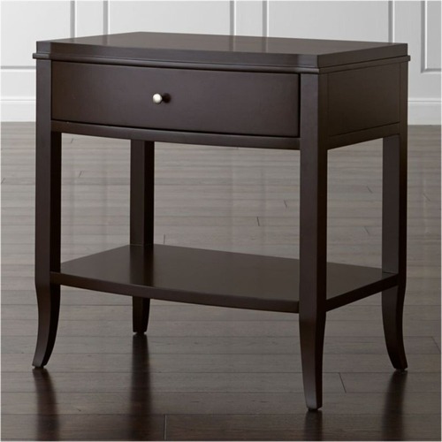 Used Crate & Barrel Colette Espresso Nightstand for sale on AptDeco